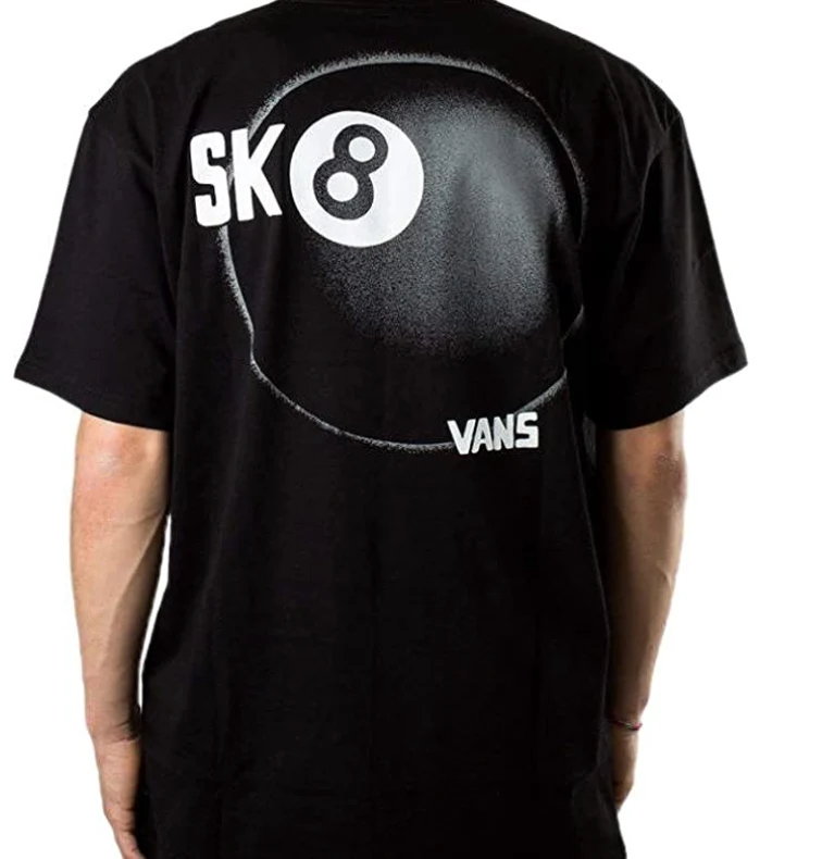VANS Herren Sk8 Ball T-Shirt – Schwarz