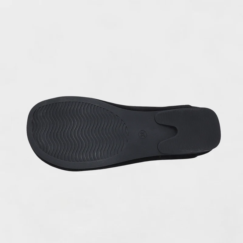 Damen Flache Schuhe mit Riemenstruktur und Geschlossener Form