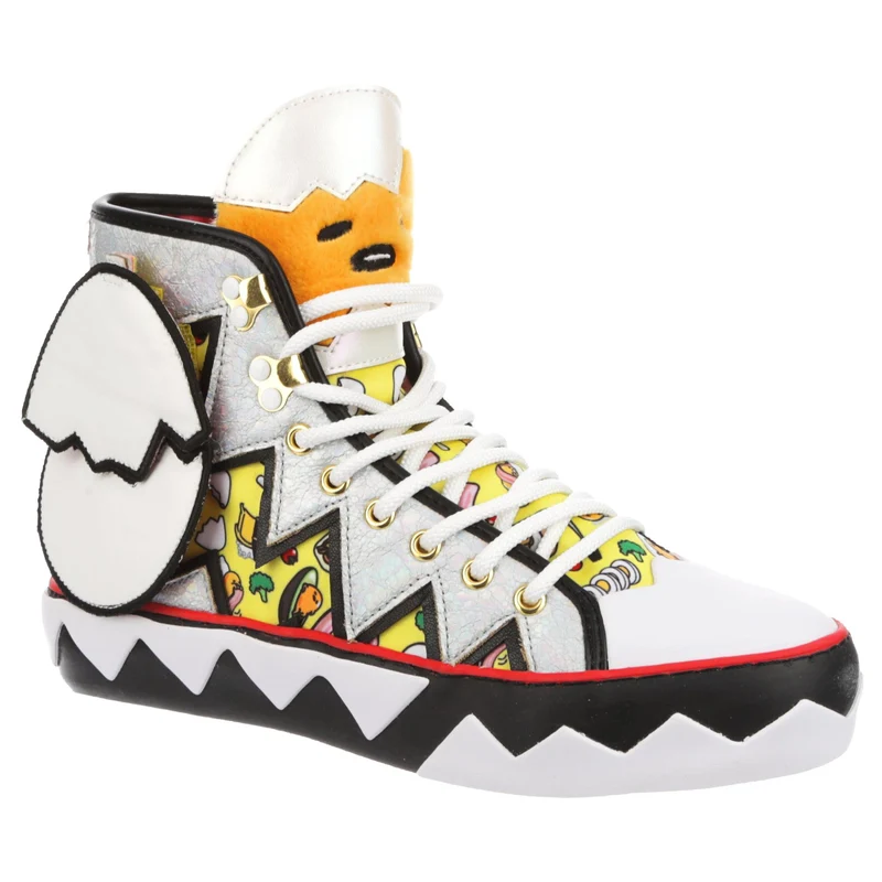 Irregular Choice Frauen Hello Kitty High-Top-Sneaker „You Crack Me Up“.