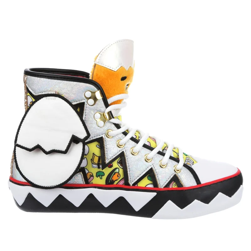 Irregular Choice Frauen Hello Kitty High-Top-Sneaker „You Crack Me Up“.