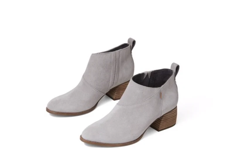 TOMS Damen Leilani Wildleder-Stiefelette – Drizzle Grey