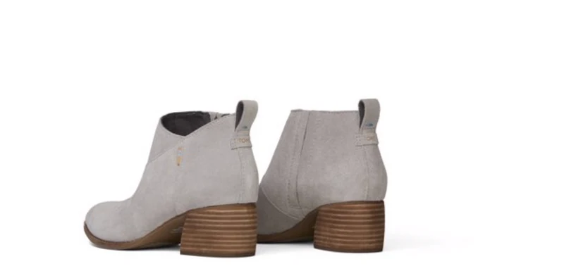 TOMS Damen Leilani Wildleder-Stiefelette – Drizzle Grey