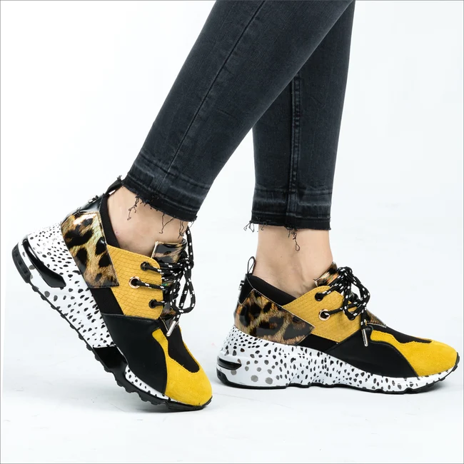 Steve Madden Damen Cliff Trainer – Gelb / Multi