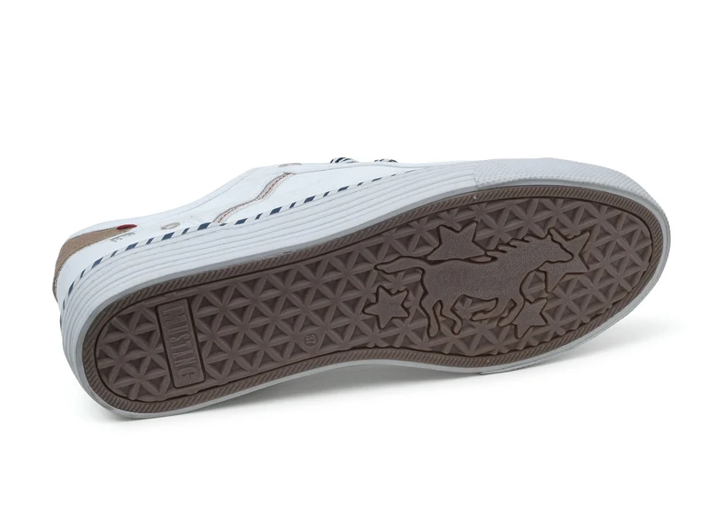 Mustang Modische Damen-Sneaker – Weiß