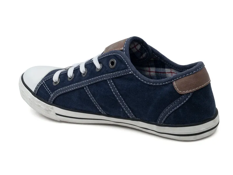Mustang Modische Damen-Sneaker – Blau