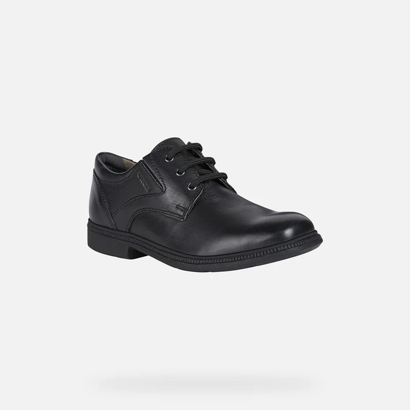Geox Federico Schulschuhe aus Glattleder für Kinder – Schwarz