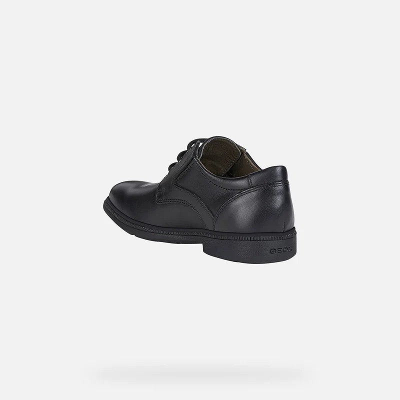 Geox Federico Schulschuhe aus Glattleder für Kinder – Schwarz
