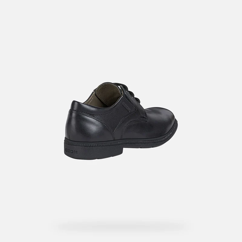 Geox Federico Schulschuhe aus Glattleder für Kinder – Schwarz