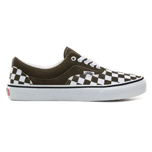 VANS Era Herren-Sneaker mit Schachbrettmuster – Buche/Weiß