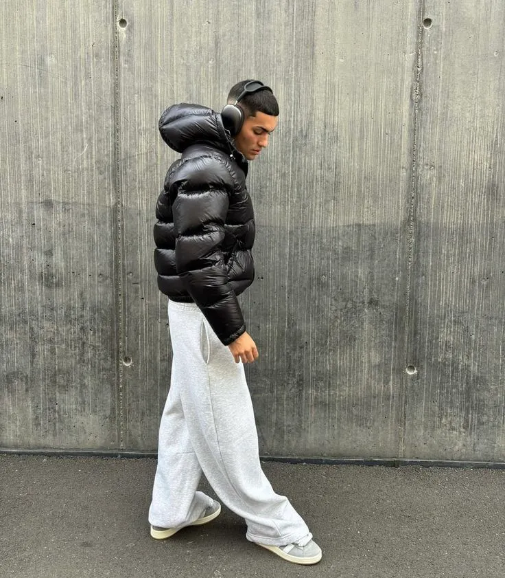 Zacharias | Herren Trendiger Stepp-Puffer Mantel im Winterstil
