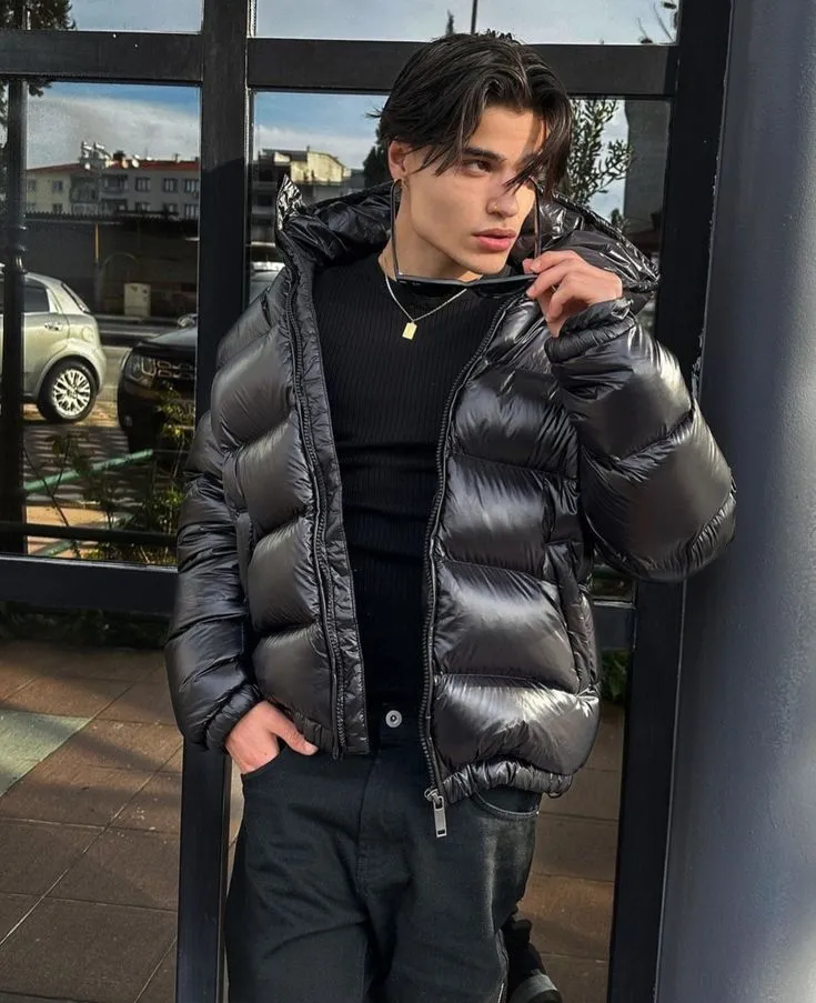 Zacharias | Herren Trendiger Stepp-Puffer Mantel im Winterstil