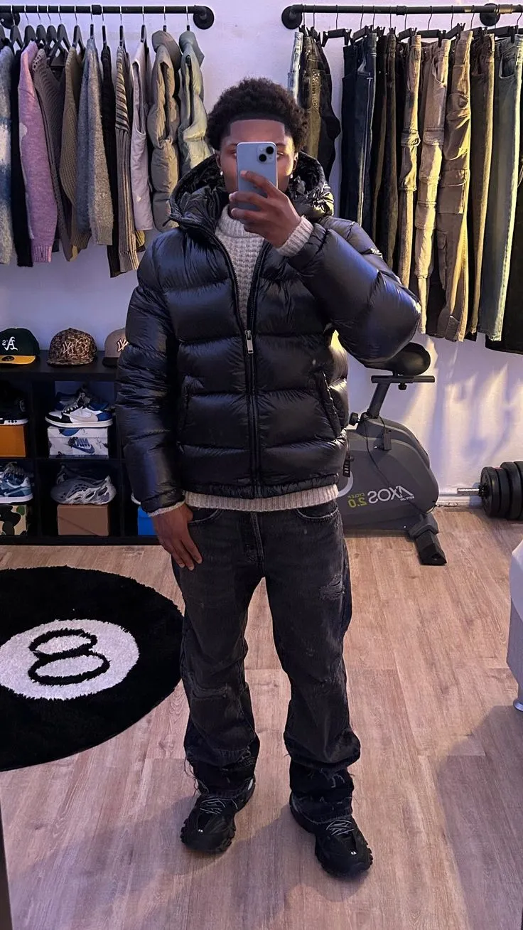 Zacharias | Herren Trendiger Stepp-Puffer Mantel im Winterstil