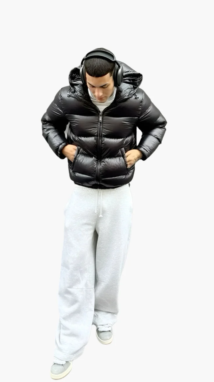 Zacharias | Herren Trendiger Stepp-Puffer Mantel im Winterstil