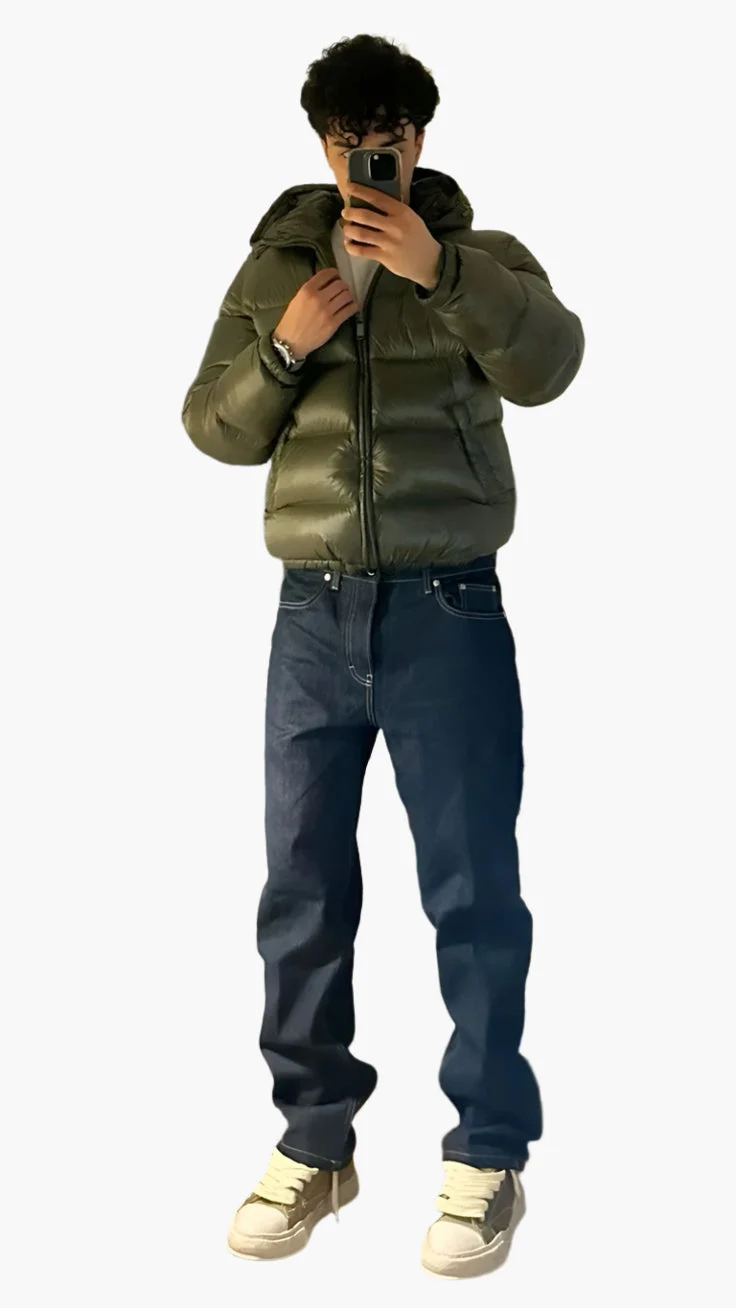 Zacharias | Herren Trendiger Stepp-Puffer Mantel im Winterstil