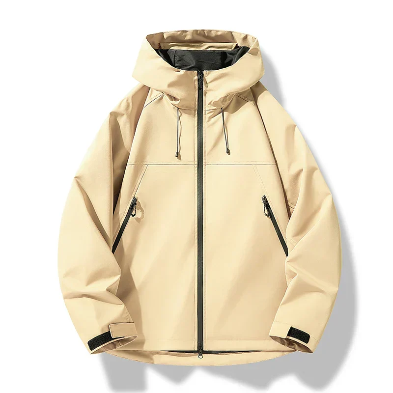 Norbert | Herren Wasserdichte Kapuzen Winddichte Shell Jacke