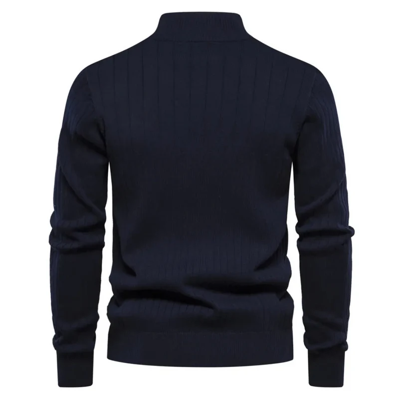 Erik | Herren Frühling Viertelzip Langarm Pullover