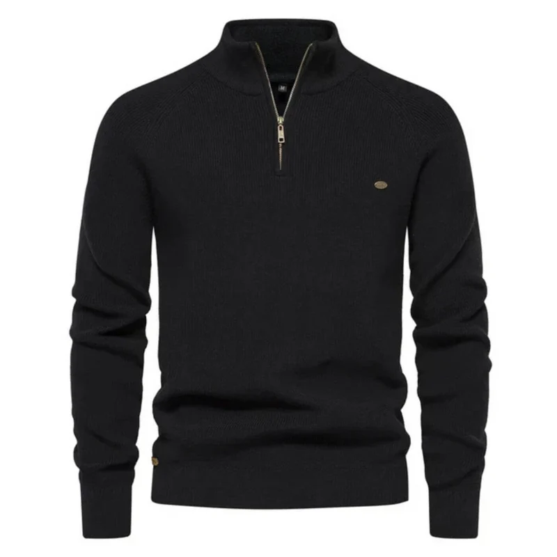 Dominic | Herren Frühling Halbzip Strickpullover