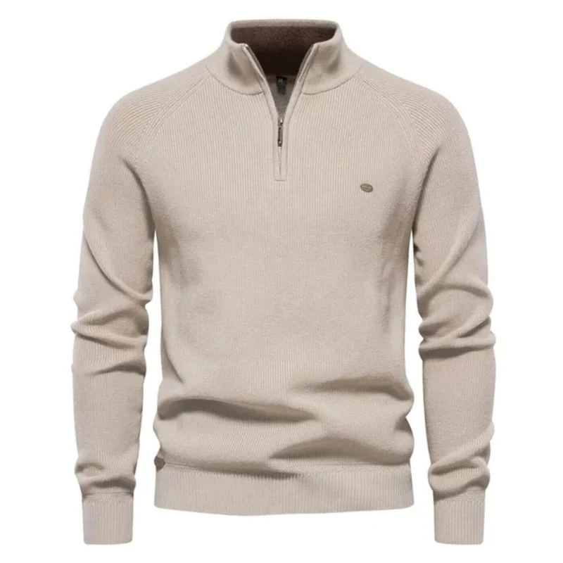 Dominic | Herren Frühling Halbzip Strickpullover