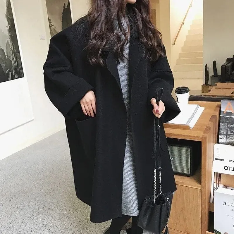 Carmen | Damen Winter Mantel mit Lockerer Passform