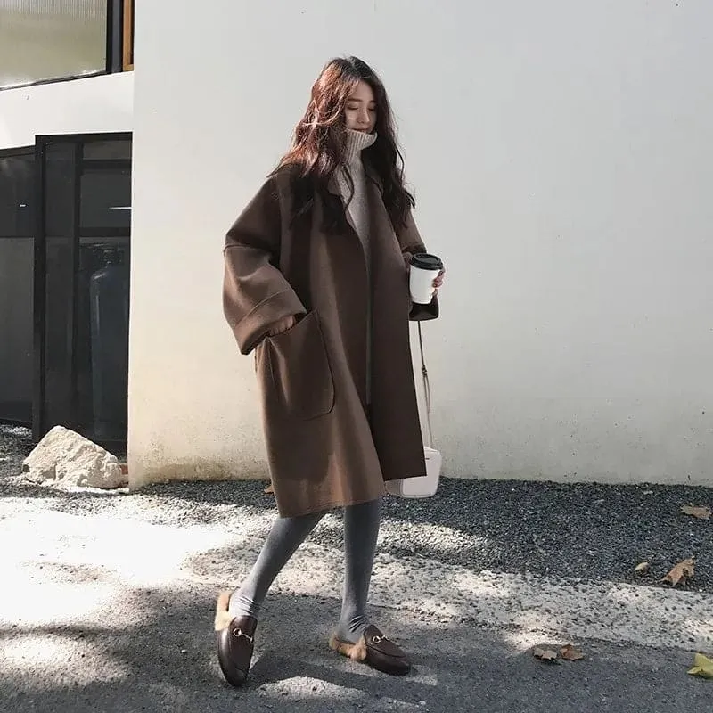 Carmen | Damen Winter Mantel mit Lockerer Passform