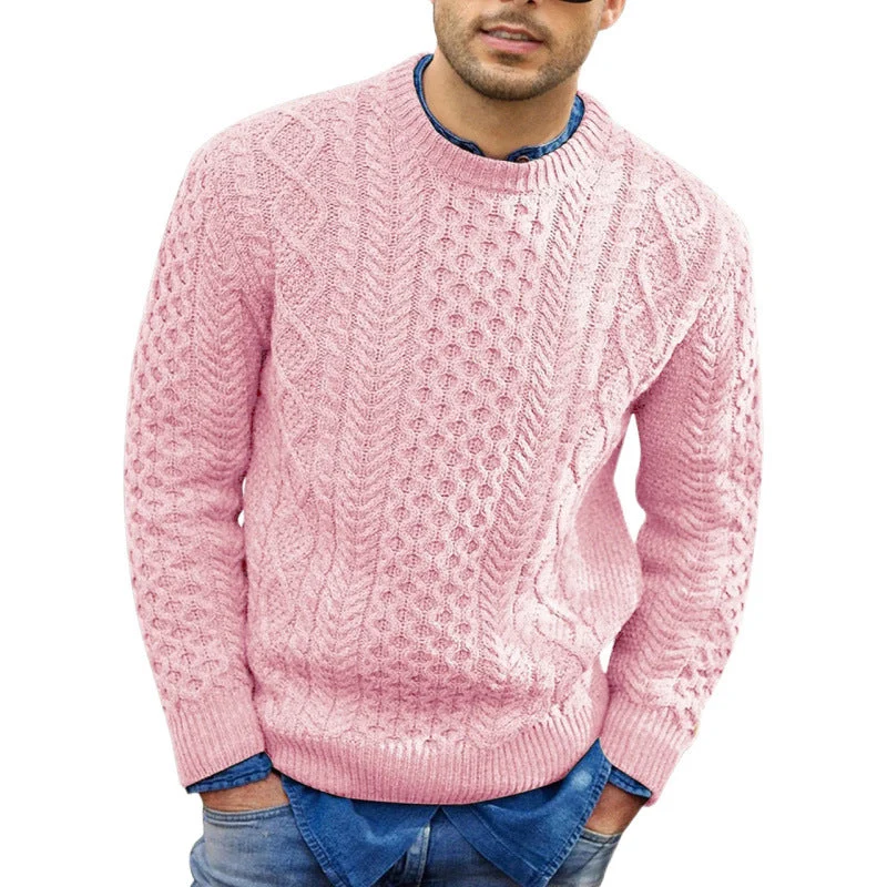 Emil | Herren Frühling Rundhals Strickpullover