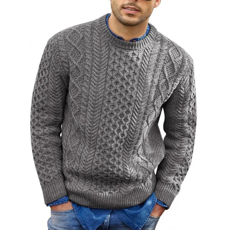 Emil | Herren Frühling Rundhals Strickpullover