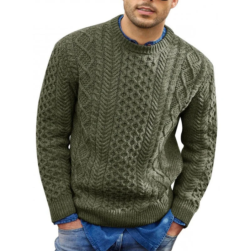 Emil | Herren Frühling Rundhals Strickpullover