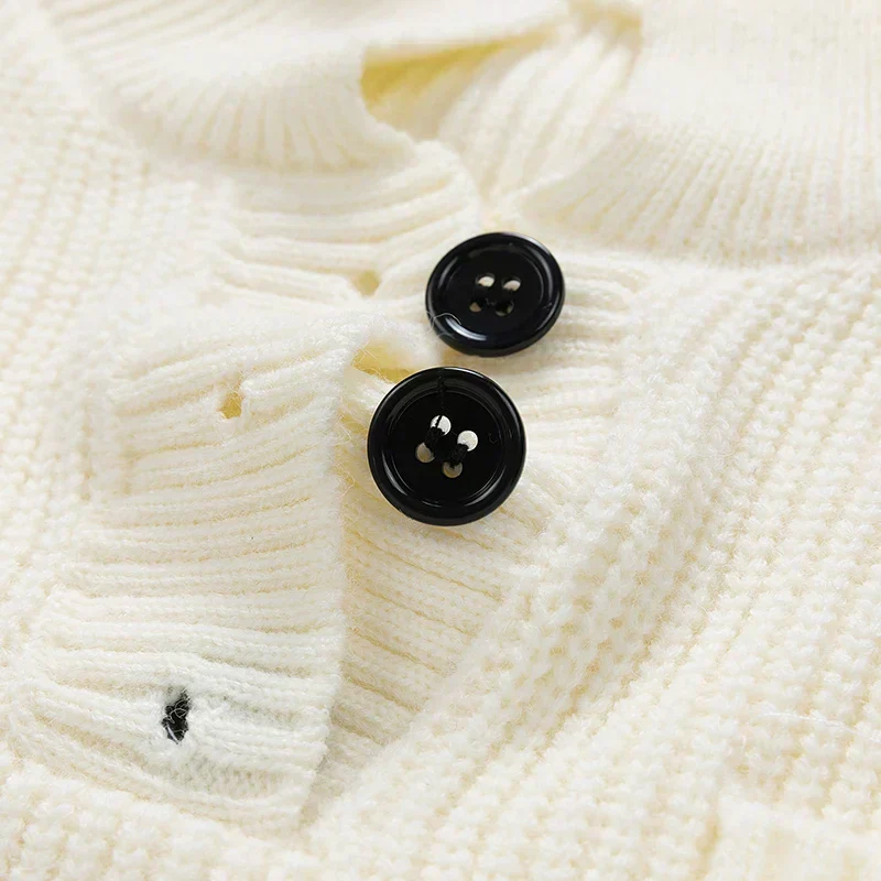 Franziska | Herren Winter-Strickpullover mit Knopfleiste