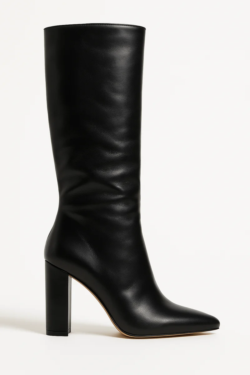 Franziska | Damen Stiefel mit Kroko-Muster und quadratischem Absatz
