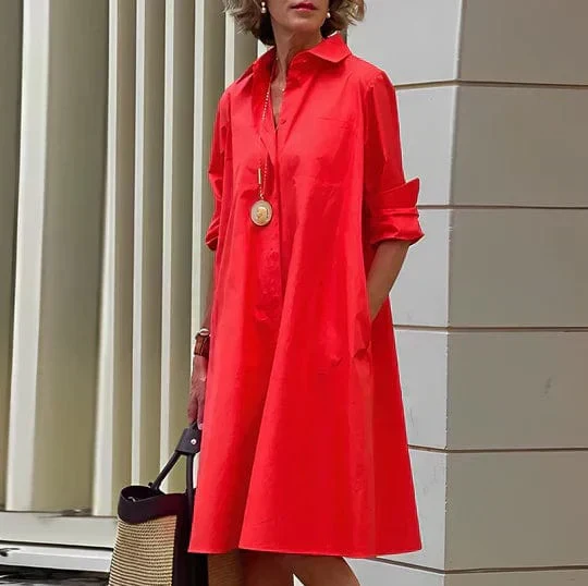 Karla | Elegantes und stilvolles Hemdkleid