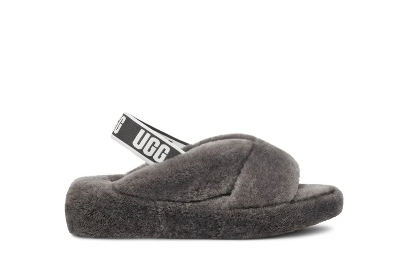 UGG Damen Fab Yeah Hausschuhe – Anthrazit