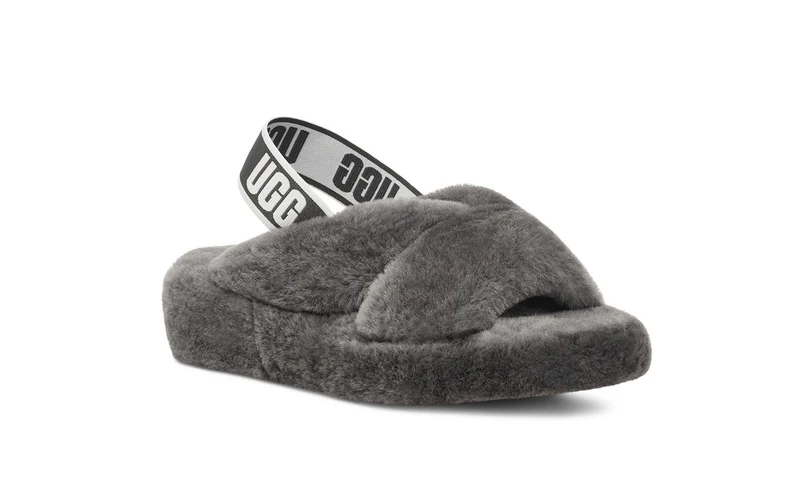 UGG Damen Fab Yeah Hausschuhe – Anthrazit