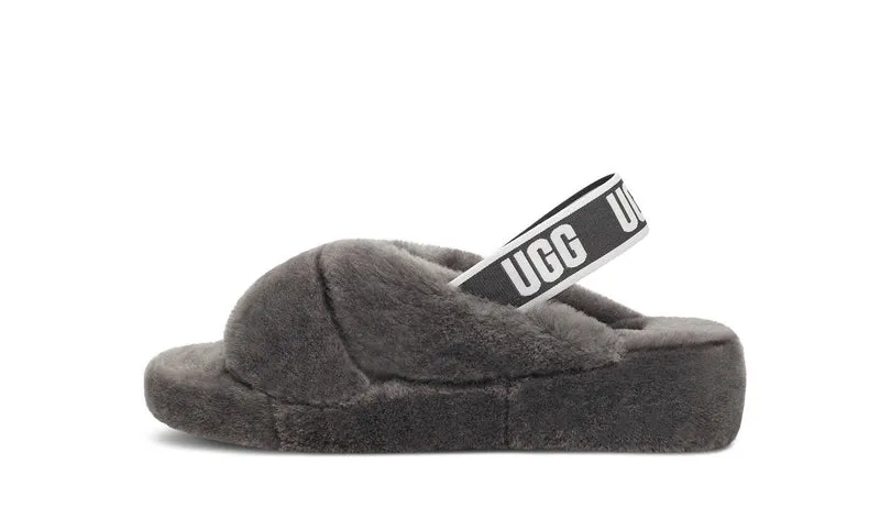 UGG Damen Fab Yeah Hausschuhe – Anthrazit