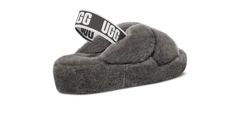 UGG Damen Fab Yeah Hausschuhe – Anthrazit