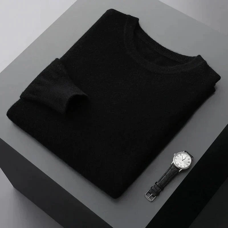 Benjamin | Herren Klassischer Pullover mit Rundhalsausschnitt