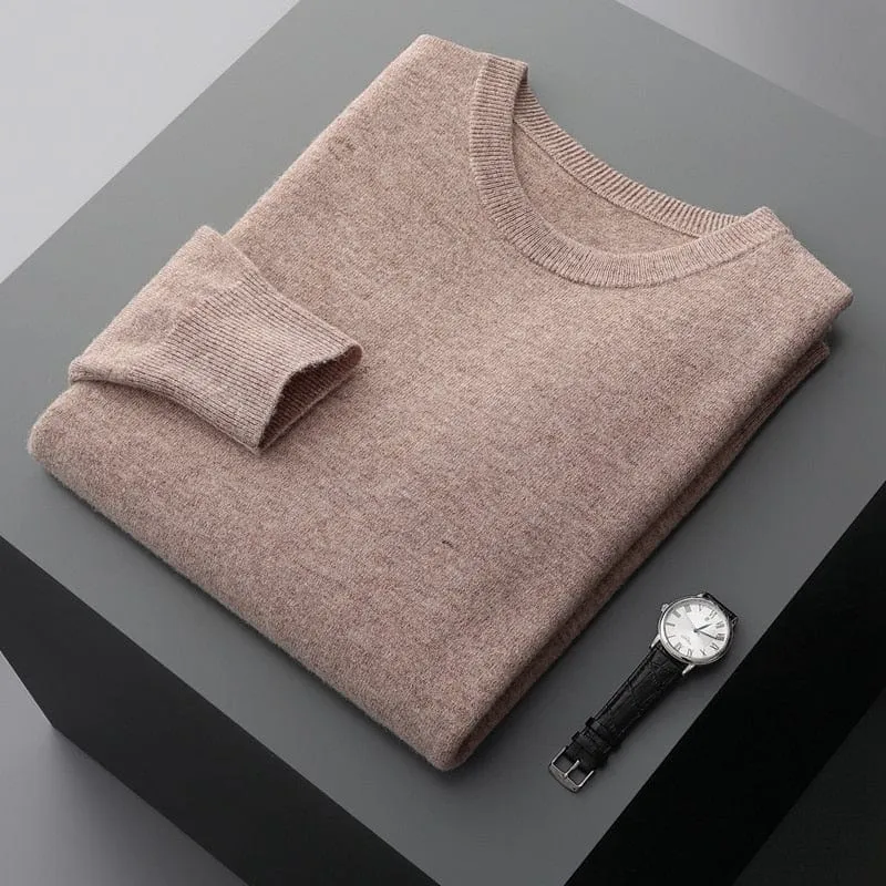 Benjamin | Herren Klassischer Pullover mit Rundhalsausschnitt