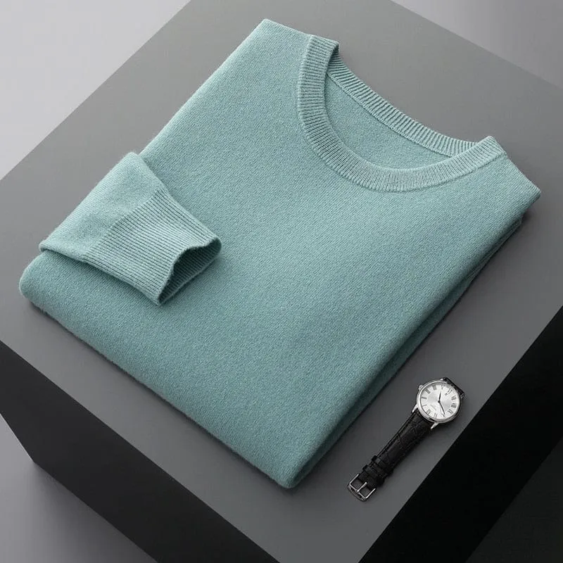 Benjamin | Herren Klassischer Pullover mit Rundhalsausschnitt