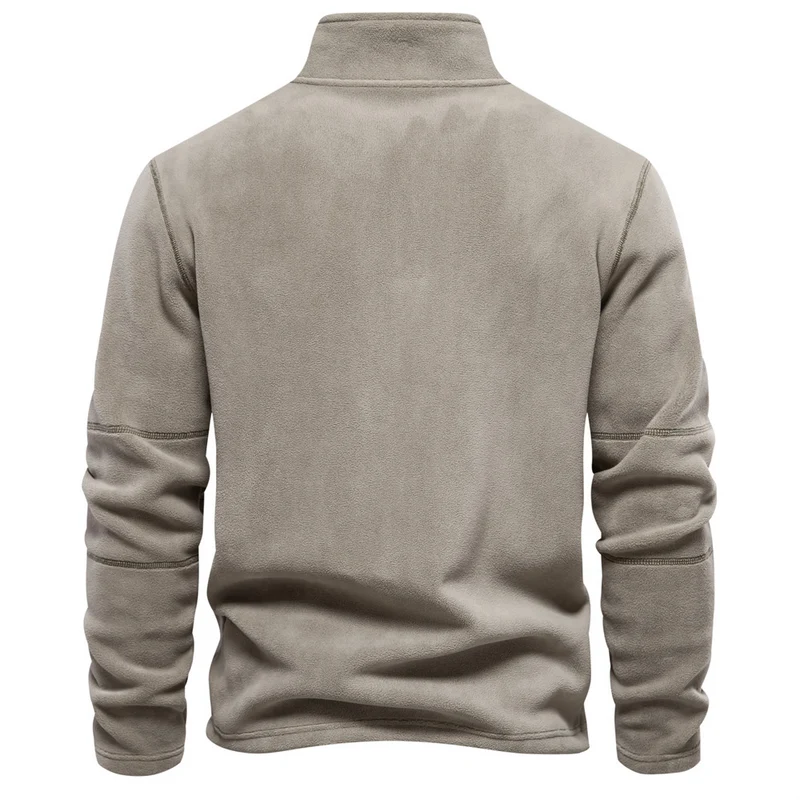 Bruno | Herren Klassisches Sweatshirt mit Viertelreißverschluss am Kragen