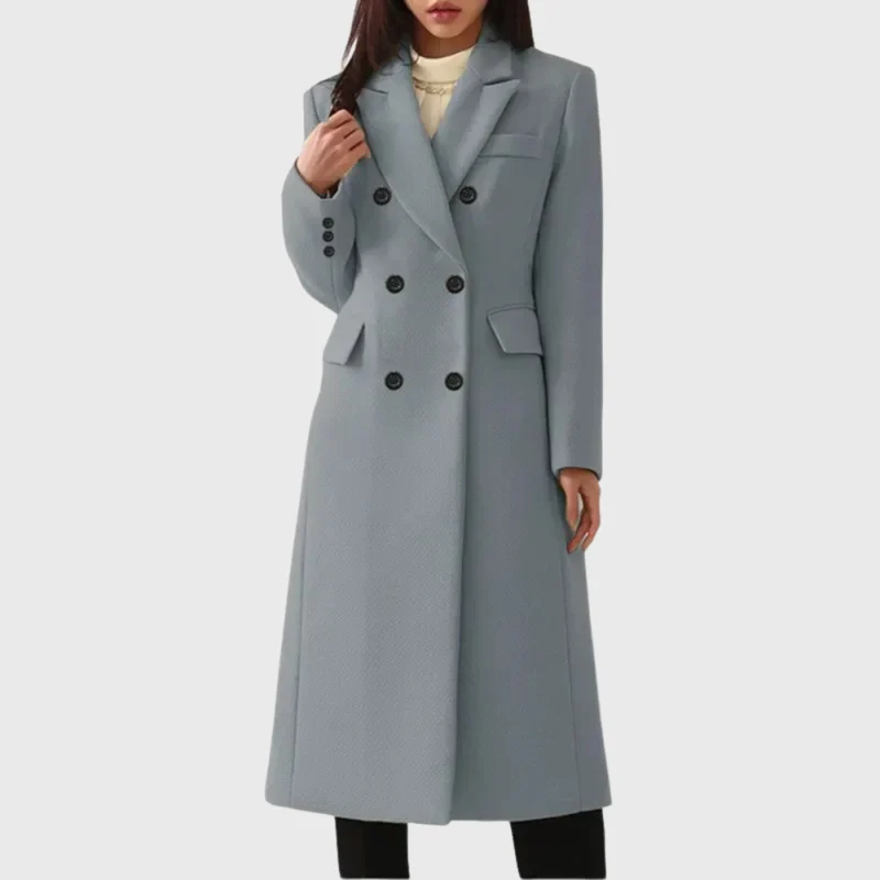 Andrea | Damen Klassischer Wollmantel