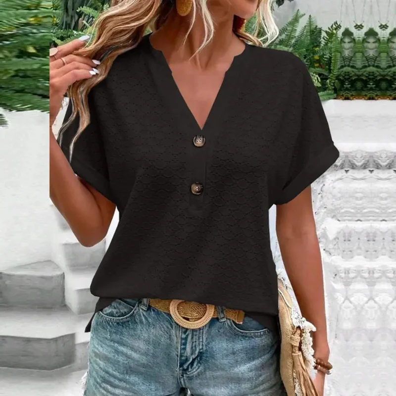 Bluse Damen | V-Ausschnitt & Lässig