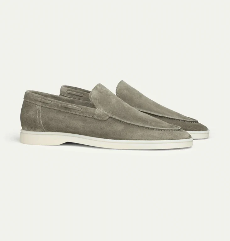 Loafer Herren | Cleaner Wildleder-Slipper mit leichter Plateausohle