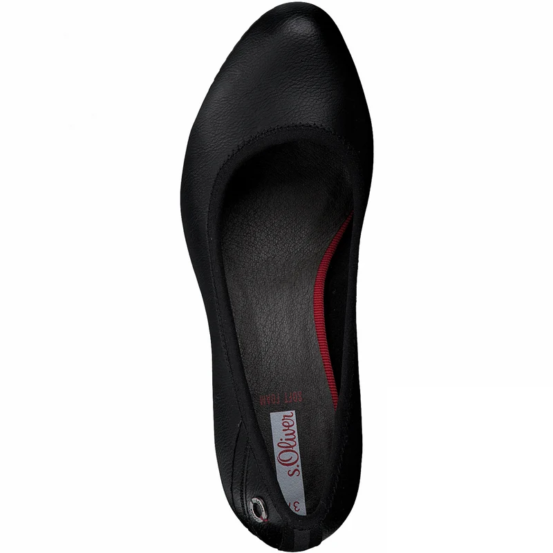 S.Oliver Damen-Schuh mit hohem Absatz – Schwarz
