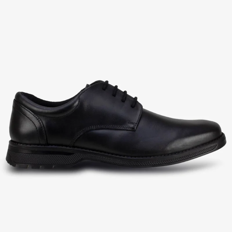 Term Kinder-Lederschuh Clerk Tyson - Schwarz