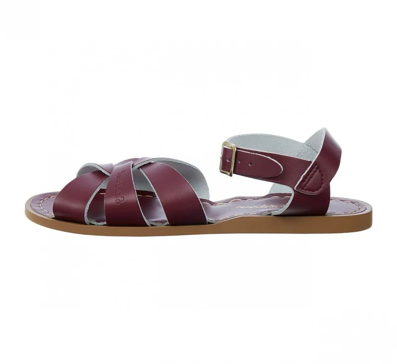 Salt Water Sandals Original-Sandale für Kinder – Weinrot