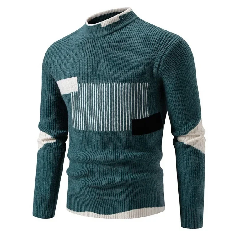 Heinrich | Herren Langarm-Pullover mit Geometrischem Muster