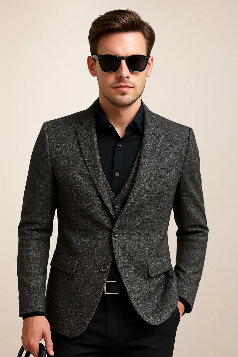 Anton | Herren Frühlings Slim Blazer Jacke
