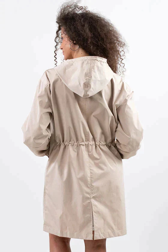 Edith | Damen Langer Freizeitmantel mit Lockerer Passform