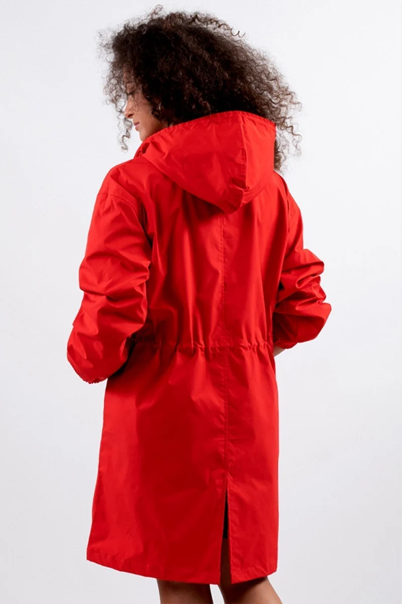 Edith | Damen Langer Freizeitmantel mit Lockerer Passform
