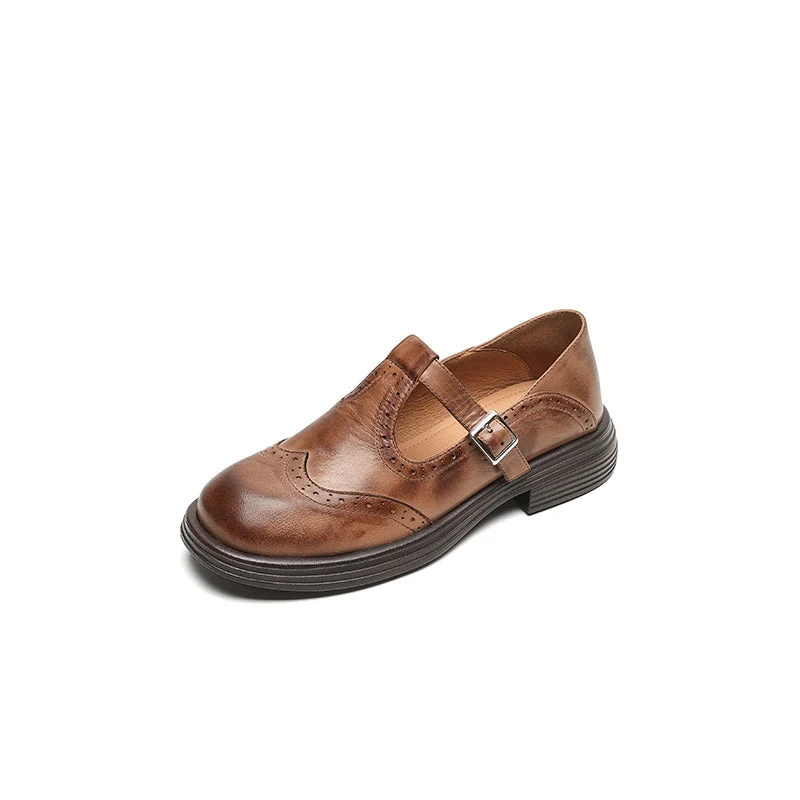Lederschuhe Damen | Eleganter Riemen & Bequemer Halt