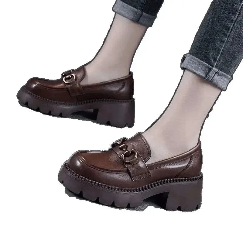 Mokassins Damen | Horsebit & Vintage Plateau
